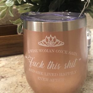 Stemless wine tumbler - humor
